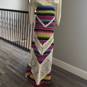 Jen’s Pirate Booty Fiesta Crochet Skirt Size M